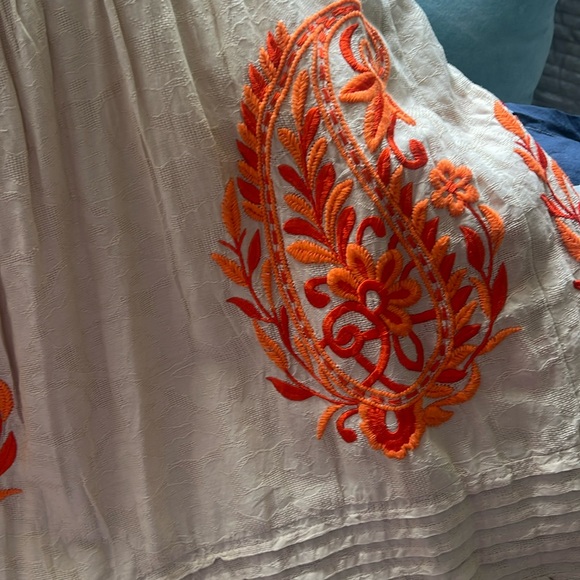 Anthropologie Felicity Embroidered Maxi Dress Small - Picture 2 of 7